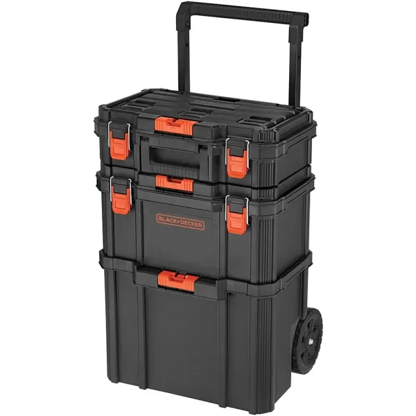 beyond by BLACK+DECKER BLACK+DECKER BDST60500APB Stackable Storage System - 3 Piece Set 