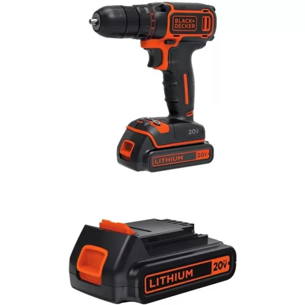 BLACK+DECKER 20V MAX Cordless Drill/Driver ,Pack of 1