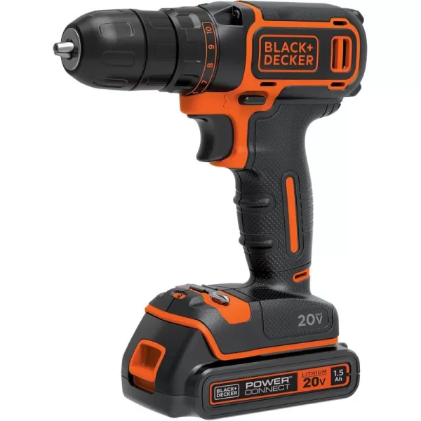 BLACK+DECKER 20V MAX Cordless Drill/Driver ,Pack of 1