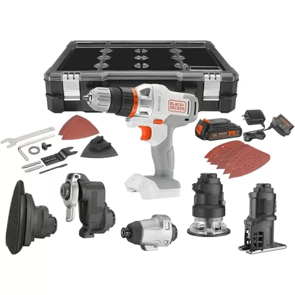 BLACK+DECKER 20V MAX MATRIX Drill, Power Tool Combo Kit, 6-Tool Set, Cordless Tool Set )