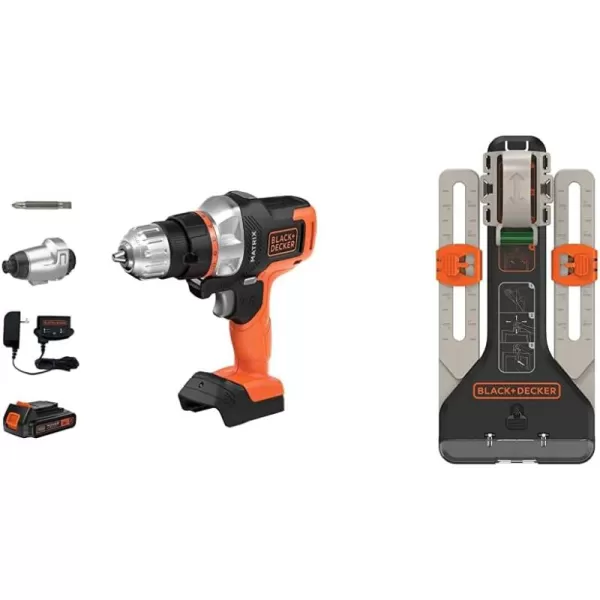 BLACK+DECKER 20V MAX* Matrix Cordless Drill Combo Kit, 2-Tool , Orange