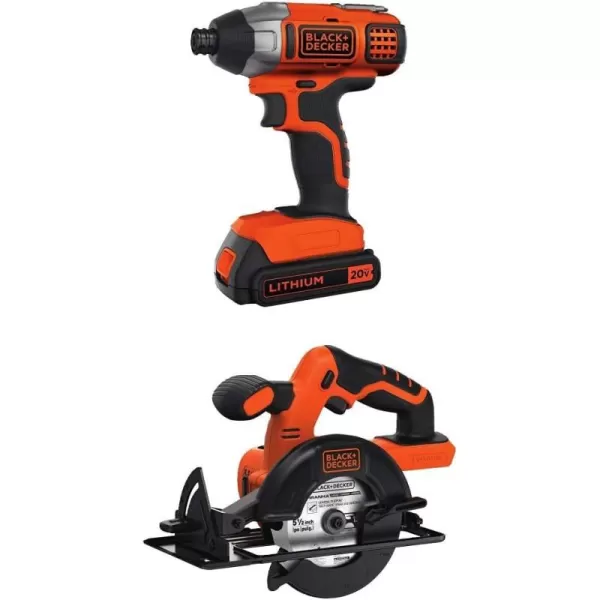 BLACK+DECKER 20V MAX* POWERCONNECT 1/4 in. Cordless Impact Driver Kit 