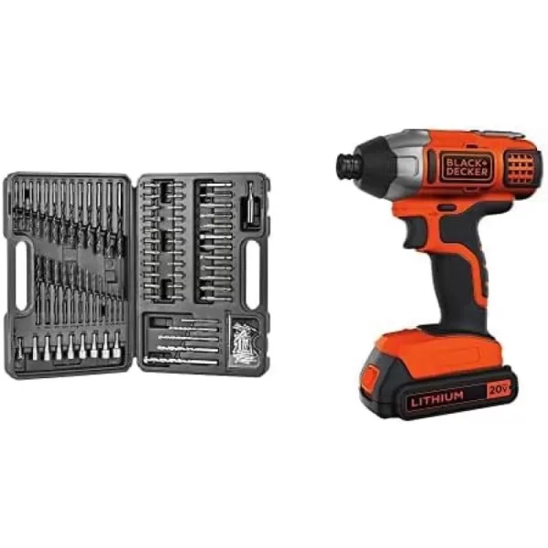 BLACK+DECKER 20V MAX* POWERCONNECT 1/4 in. Cordless Impact Driver Kit 