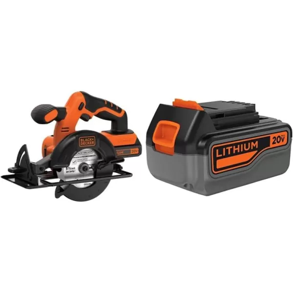 BLACK+DECKER 20V MAX POWERCONNECT 5-1/2 in. Cordless Circular Saw with Battery and Charger 