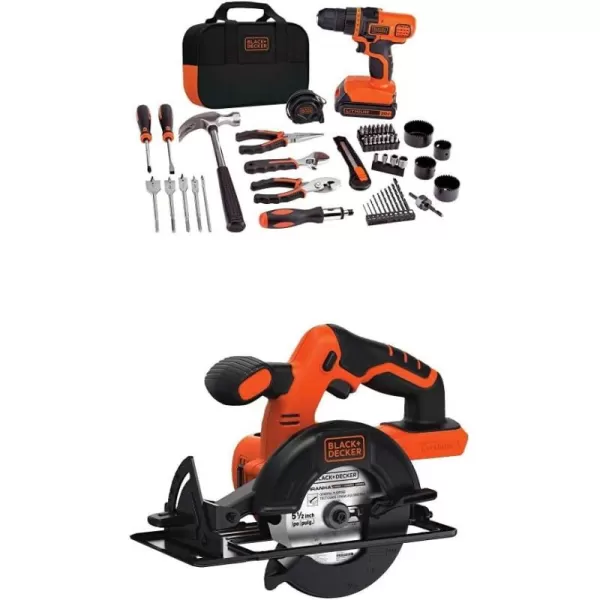BLACK+DECKER 20V Max Drill &amp; Home Tool Kit, 68 Piece 