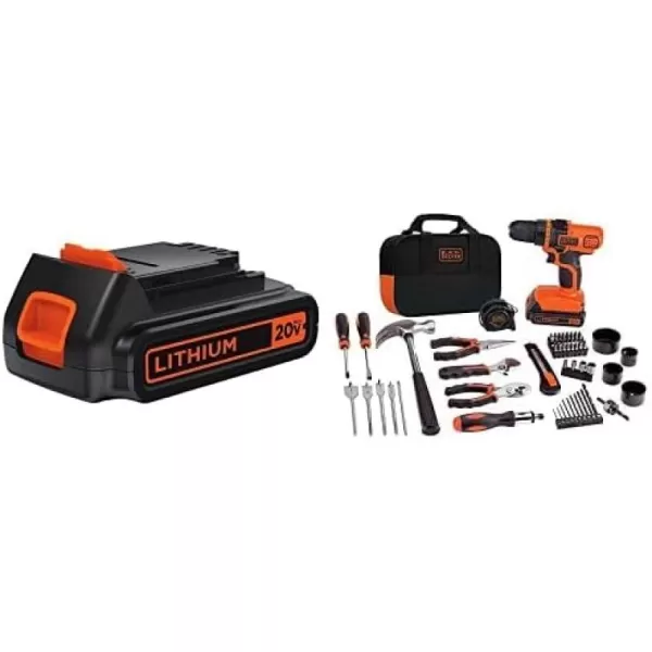 BLACK+DECKER 20V Max Drill &amp; Home Tool Kit, 68 Piece 