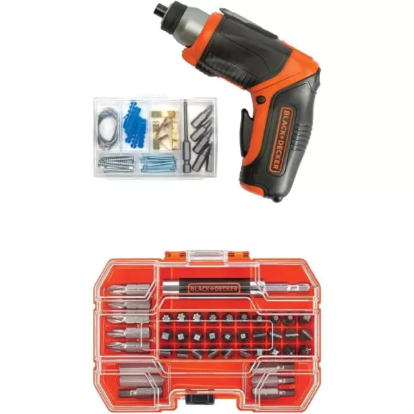 BLACK+DECKER 4V MAX Cordless Screwdriver, Rechargeable with Line Laser, Auto-leveling with Stud Sensor 