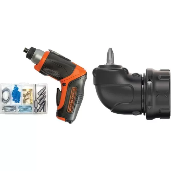 BLACK+DECKER 4V MAX Cordless Screwdriver, Rechargeable with Line Laser, Auto-leveling with Stud Sensor 