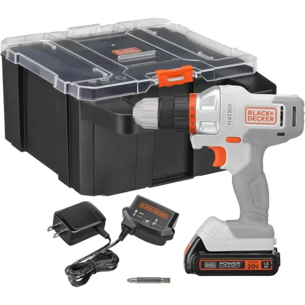 BLACK+DECKER BLACK+DECKER MATRIX 20V MAX* Drill Kit with Storage Case )