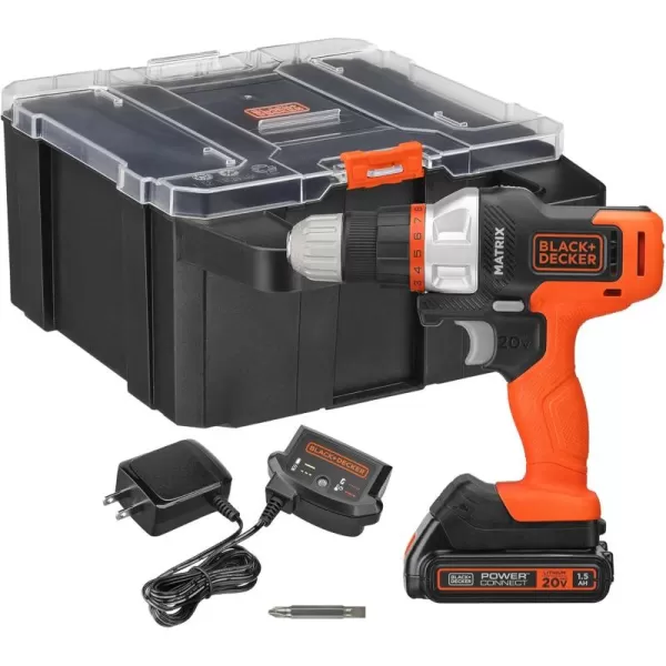 BLACK+DECKER BLACK+DECKER MATRIX 20V MAX* Drill Kit with Storage Case )
