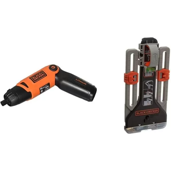 BLACK+DECKER Electric Screwdriver, Cordless, 180 RPM, 3.6V, Spindle Lock with Pivoting Handle, Charger and 2 Hex Shank Bits Included 