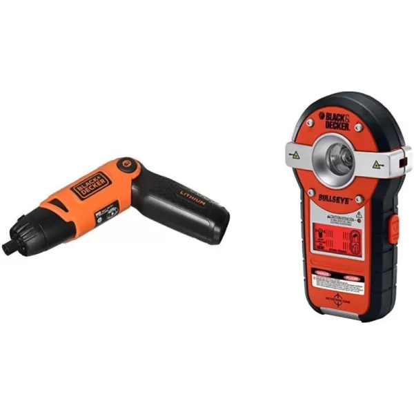 BLACK+DECKER Electric Screwdriver, Cordless, 180 RPM, 3.6V, Spindle Lock with Pivoting Handle, Charger and 2 Hex Shank Bits Included 