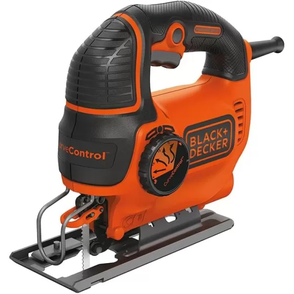 BLACK+DECKER Jig Saw, 5-Amp, 3,000 Blade Speed, 45 Degree Beveled Cuts, ¾-Inch Orbital Blade, 4 Curve Settings, Corded 