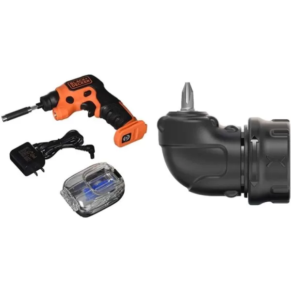 BLACK+DECKER LightDriver 4V MAX* Cordless Screwdriver with Storage PAK 