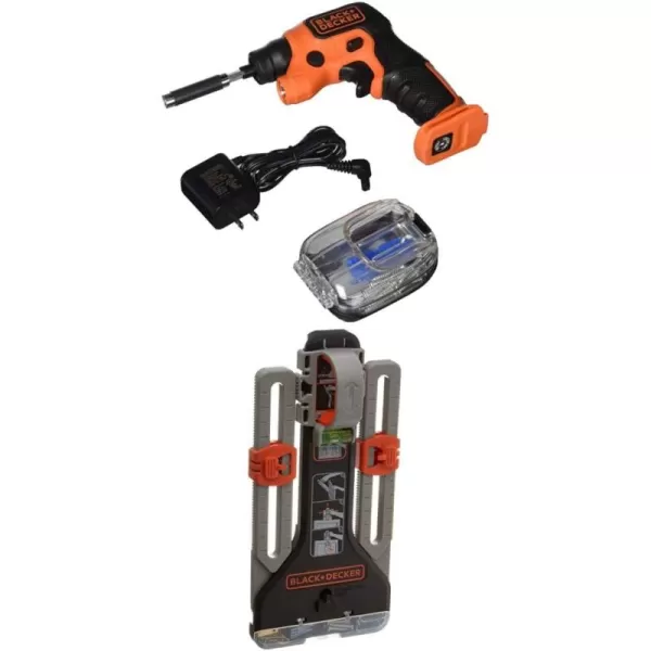 BLACK+DECKER LightDriver 4V MAX* Cordless Screwdriver with Storage PAK 