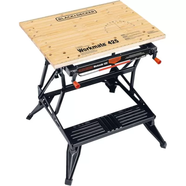 BLACK+DECKER Portable Workbench, Workmate Folding Workbench, 550 lb. Capacity with Clamps for Woodworking 