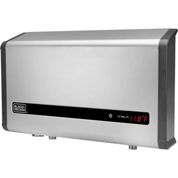 BLACK+DECKER Tankless Electric Water Heater 18kW 240 Volt 3.7GPM, Self-Modulating Multi-Application Unit for Small Homes or Apartments, Hot Water on Demand, Digital Temperature Display