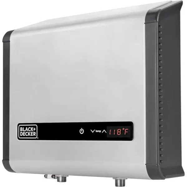 BLACK+DECKER Tankless Electric Water Heater 18kW 240 Volt 3.7GPM, Self-Modulating Multi-Application Unit for Small Homes or Apartments, Hot Water on Demand, Digital Temperature Display