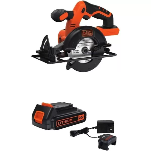 Black And Decker 20-Volt 5-1/2-In Cordless Circular Saw 