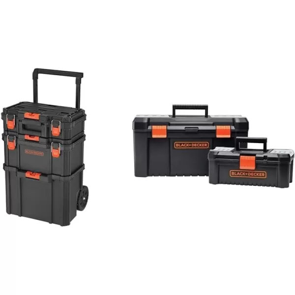 beyond by BLACK+DECKER BLACK+DECKER BDST60500APB Stackable Storage System - 3 Piece Set 