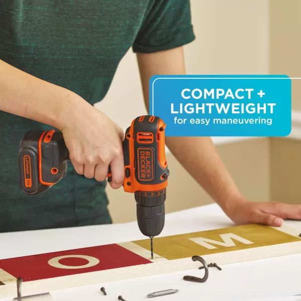 BLACK+DECKER 12V MAX Cordless Drill/Driver 