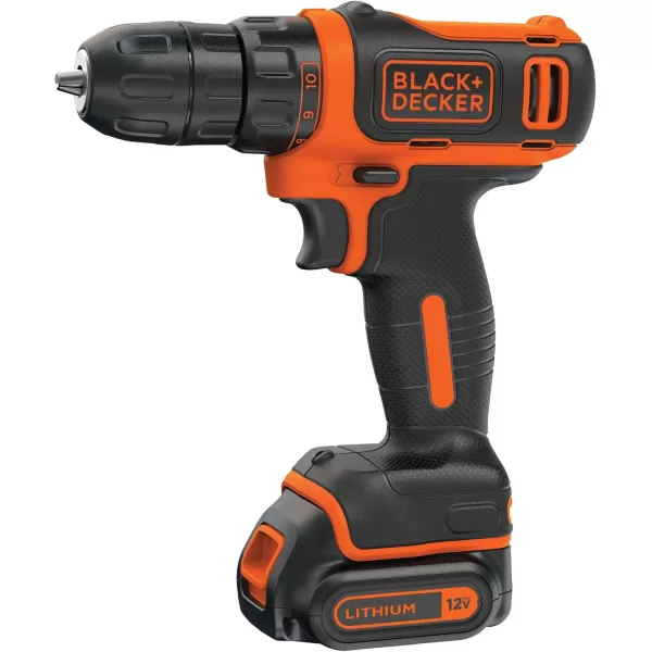 BLACK+DECKER 12V MAX Drill &amp; Home Tool Kit, 60-Piece 