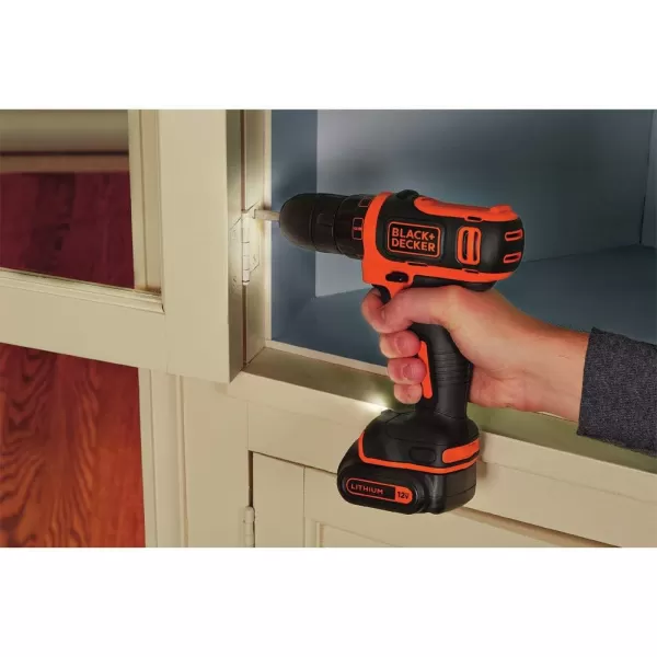BLACK+DECKER 12V MAX Drill &amp; Home Tool Kit, 60-Piece 