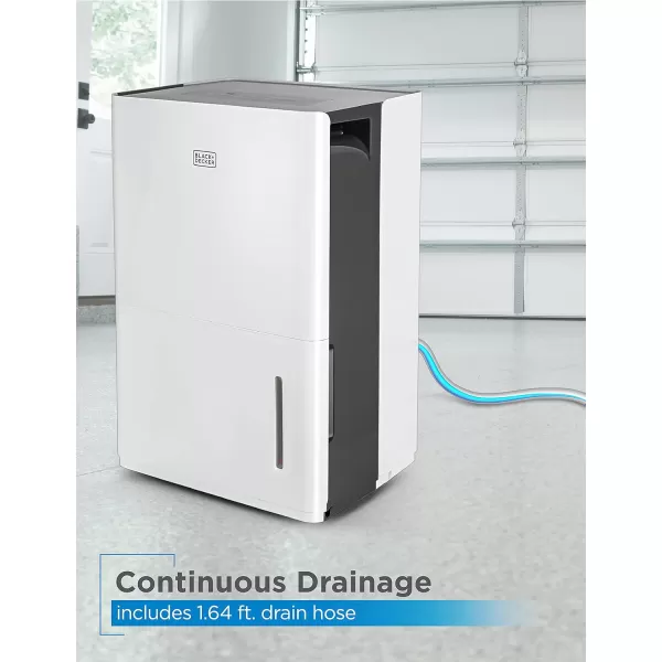 BLACK+DECKER 1500 Sq. Ft. Dehumidifier for Medium to Large Spaces and Basements, Energy Star Certified, Portable, BDT20WTB