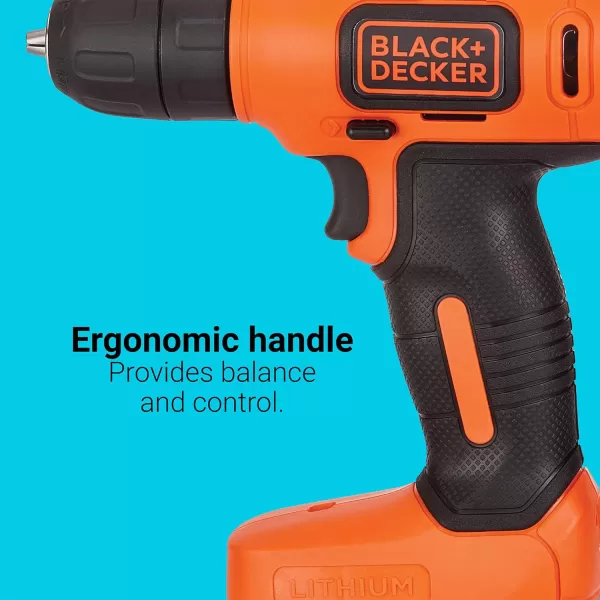 BLACK+DECKER 8V MAX* Cordless Drill + 43 pc. Home Decor Project Kit 