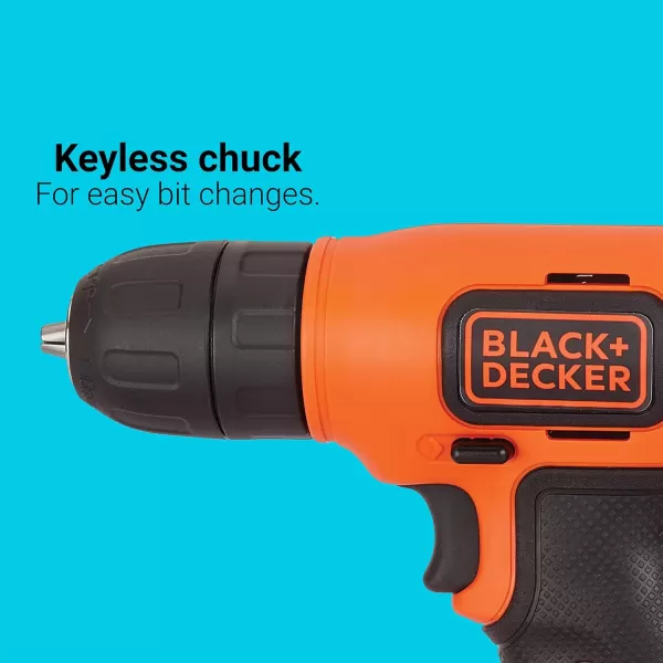 BLACK+DECKER 8V MAX* Cordless Drill + 43 pc. Home Decor Project Kit 