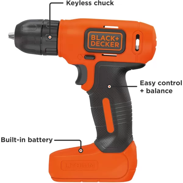 BLACK+DECKER 8V MAX Cordless Drill/Driver 