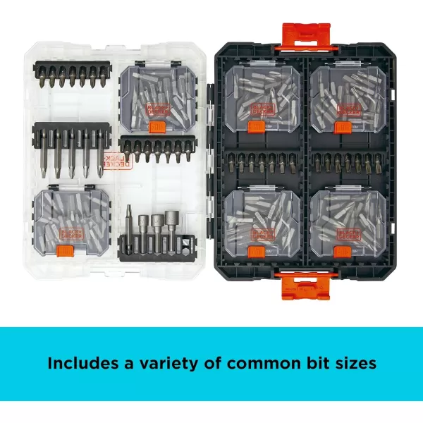 BLACK+DECKER BLACK + DECKER Screwdriver Bit Set, 200-Piece 