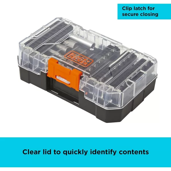 BLACK+DECKER BLACK + DECKER Screwdriver Bit Set, 200-Piece 