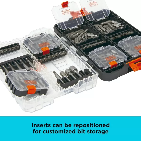 BLACK+DECKER BLACK + DECKER Screwdriver Bit Set, 200-Piece 