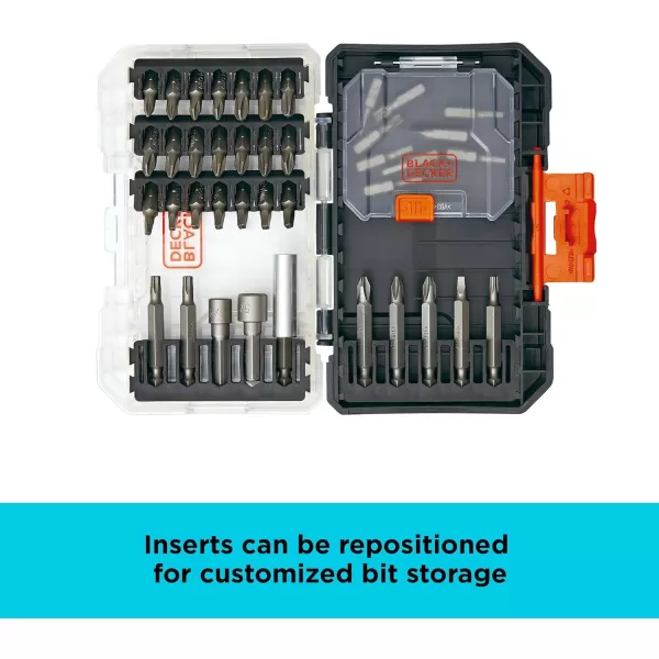 BLACK+DECKER BLACK + DECKER Screwdriver Bit Set, 200-Piece 