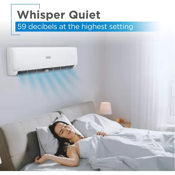 BLACK+DECKER BSAH1220AC Split Air Conditioner &amp; Cooling Heating System, Heat Pump 12,000 BTU/h with 17 SEER efficiency, 220 V, 1 and 5 yr. ltd. Warranty 