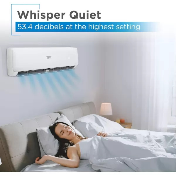 BLACK+DECKER BSAH1220AC Split Air Conditioner &amp; Cooling Heating System, Heat Pump 12,000 BTU/h with 17 SEER efficiency, 220 V, 1 and 5 yr. ltd. Warranty 
