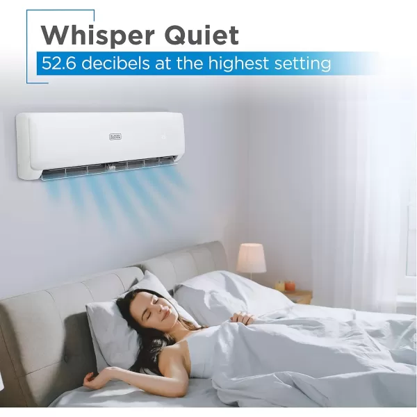 BLACK+DECKER BSAH1220AC Split Air Conditioner &amp; Cooling Heating System, Heat Pump 12,000 BTU/h with 17 SEER efficiency, 220 V, 1 and 5 yr. ltd. Warranty 