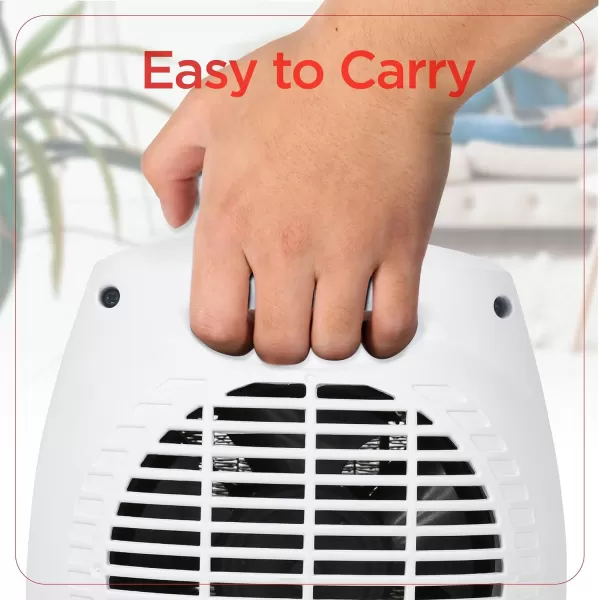 BLACK+DECKER Electric Heater, Portable Heater with 3 Settings, Ceramic Heater for Office, Home or Bedroom, Space Heater with Adjustable Thermostat Control, Black