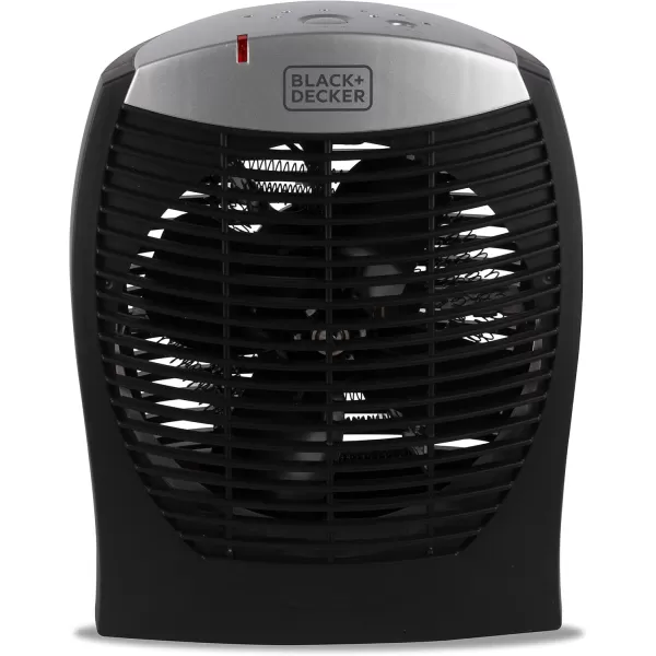 BLACK+DECKER Electric Heater with E-Save, Personal Heater with 3 Heat Settings, Portable Heater for Office, Home or Bedroom, Space Heater with Adjustable Thermostat Control, 1500W, BHDE1706, Black