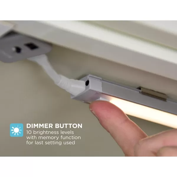 BLACK+DECKER LEDUC24-1CK Dimmable Linkable LED Shop Light with Motion Sensor and Magnetic Option, 10.5W, 780 Lumens, 24", Cool