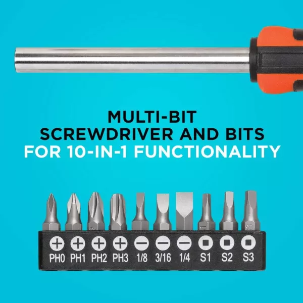 BLACK+DECKER Magnetic Screwdriver Set, 17-Piece 
