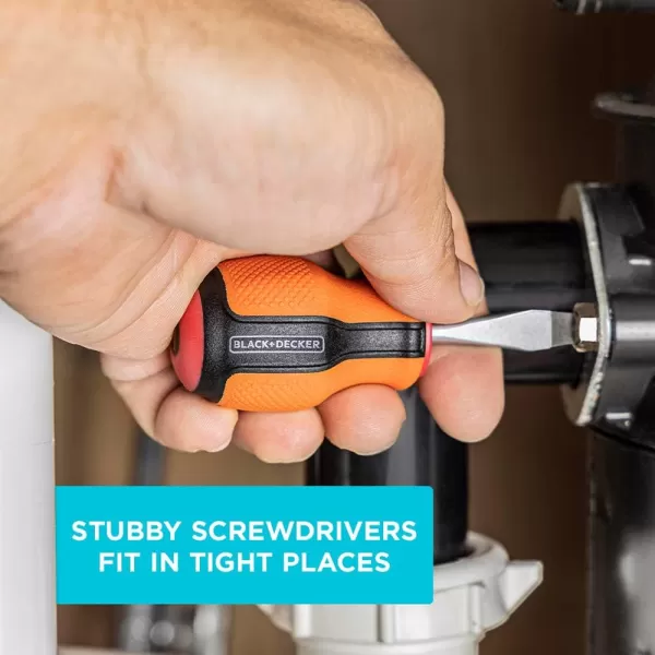 BLACK+DECKER Magnetic Screwdriver Set, 17-Piece 