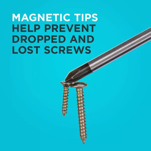 BLACK+DECKER Magnetic Screwdriver Set, Phillips, Flat Head, and Precision Screwdrivers, 12-Piece 