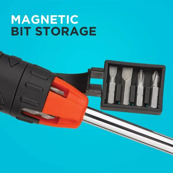 BLACK+DECKER Ratcheting Screwdriver, 10 Bit 