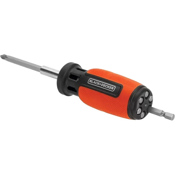 BLACK+DECKER Screwdriver, Push and Pick, 7 Bit 