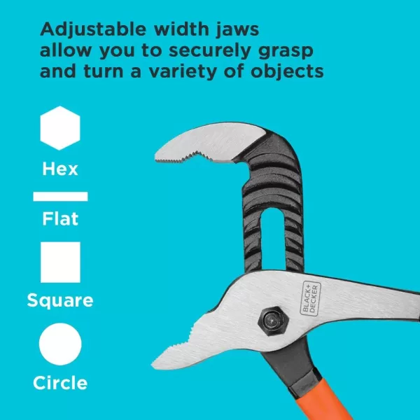 BLACK+DECKER Slip Joint Pliers, 2 Pack 