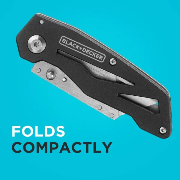 BLACK+DECKER Utility Knife, Folding, 2 Pack 