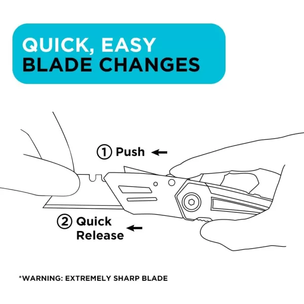 BLACK+DECKER Utility Knife with Blade Storage 