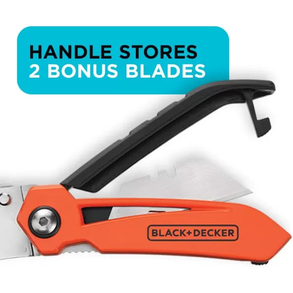 BLACK+DECKER Utility Knife with Blade Storage 